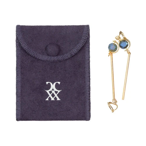 ベルベットフラップジュエリーバッグ