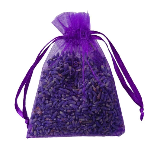 ラベンダーオーガンザバッグ