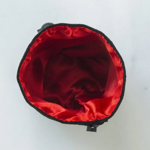 Round bottom double layer flannel bag