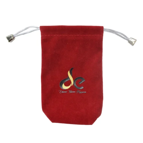 スクエアベルベット巾着バッグ