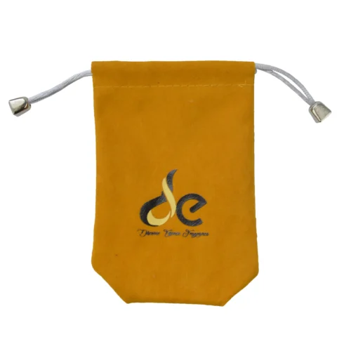 スクエアベルベット巾着バッグ