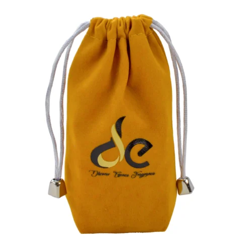 スクエアベルベット巾着バッグ