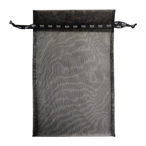 Organza bag ribbon drawstring printed logo
