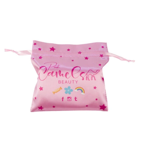 bolsa de satén con cordón