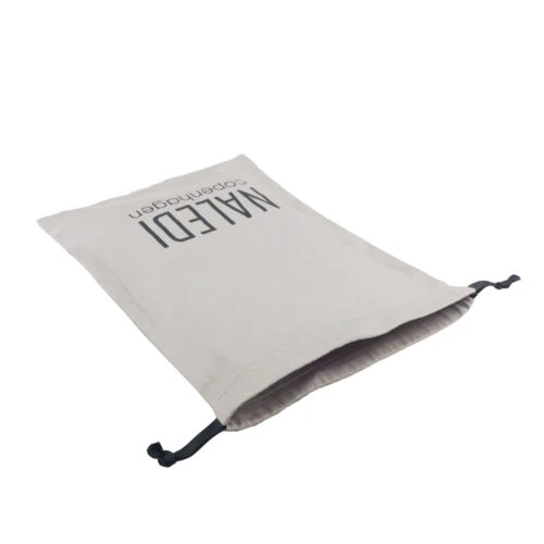 Bolsa de algodón con cordón y sarga