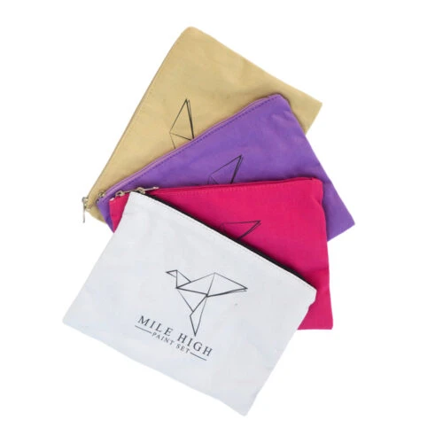 キャンバスジッパーバッグ