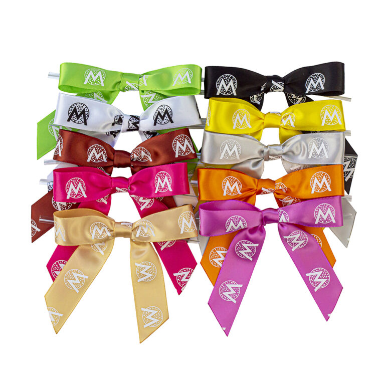 Lazo multicolor con logo estampado