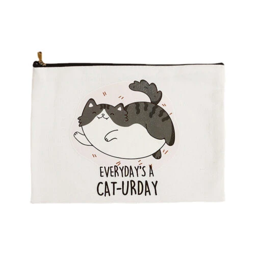 キャンバスジッパーバッグ