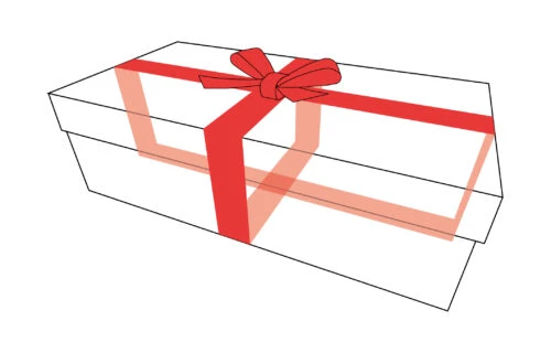 شريط صندوق هدايا الصليب