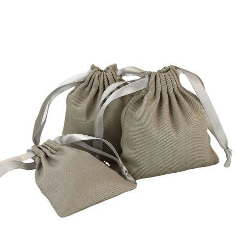 コットンツイルの小さなコットンバッグ