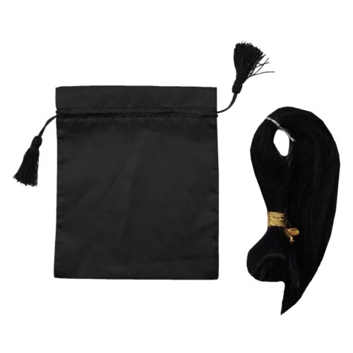 Silk satin drawstring pouch