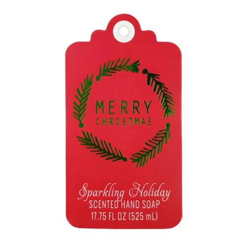 グリッターとホイルスタンプを使用したカスタムクリスマスハングタグ