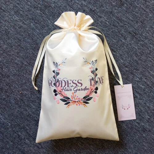 A photo showcasing a custom clothing hang tag. The hang tag features the brand name, logo, and other customized information.