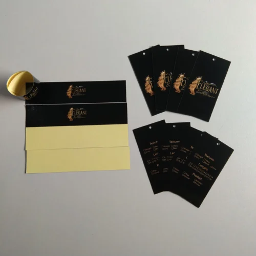 Custom Sticker Labels for Hair Bundle Packaging