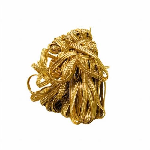 مجموعة من أقواس الشريط المطاطي اللامعة الذهبية - عرض