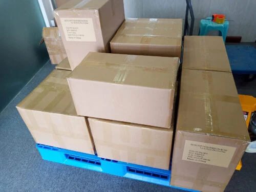 Productos empaquetados listos para envío