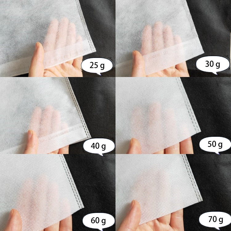 كيس غبار غير منسوج مع فتح قماش الحقيبة وشد الرباط.