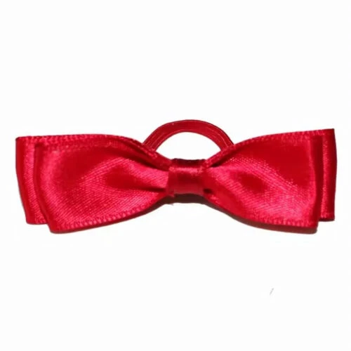 قوس أحمر مسطح مصنوع يدويًا حسب الطلب، يُظهر جودة وتفاصيل الصنعة، مثالي لتفضيلات العملاء المختلفة في الحجم واللون والمواد والأسلوب.