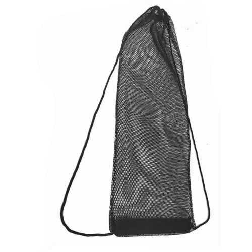 Schwarzer, individueller Netz-Rucksack, ideal für das Fitnessstudio, den Strand, Reisen oder den täglichen Gebrauch.