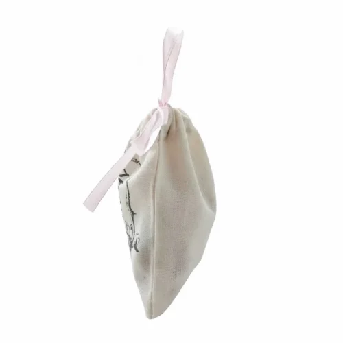 クリスタル ストーンの梱包に適した、カスタマイズ可能な明るい色の布製巾着ポーチ。