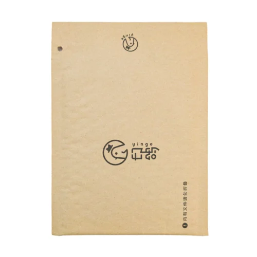 مظروف مبطن من الورق مخصص ومصمم للشحن الآمن للعناصر الهشة، ويتميز بطبقة خارجية من ورق الكرافت.